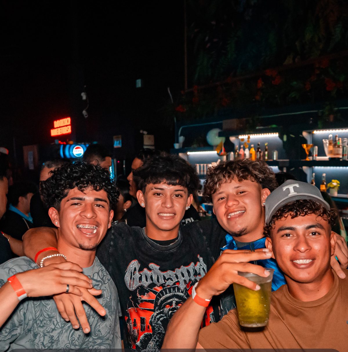 Friends at the bar
